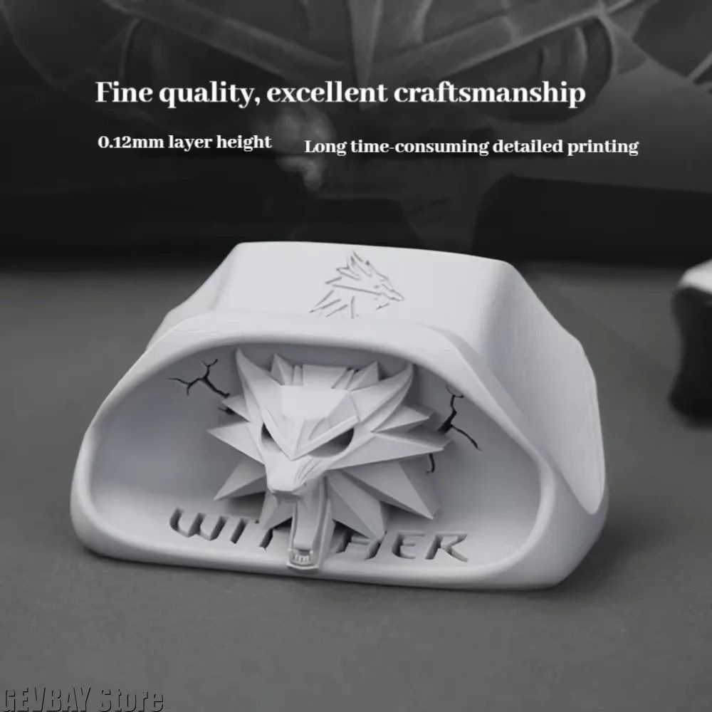 Wizard Wolf Head Controller Stand Xbox Gamepad Display Holder Desk Decor