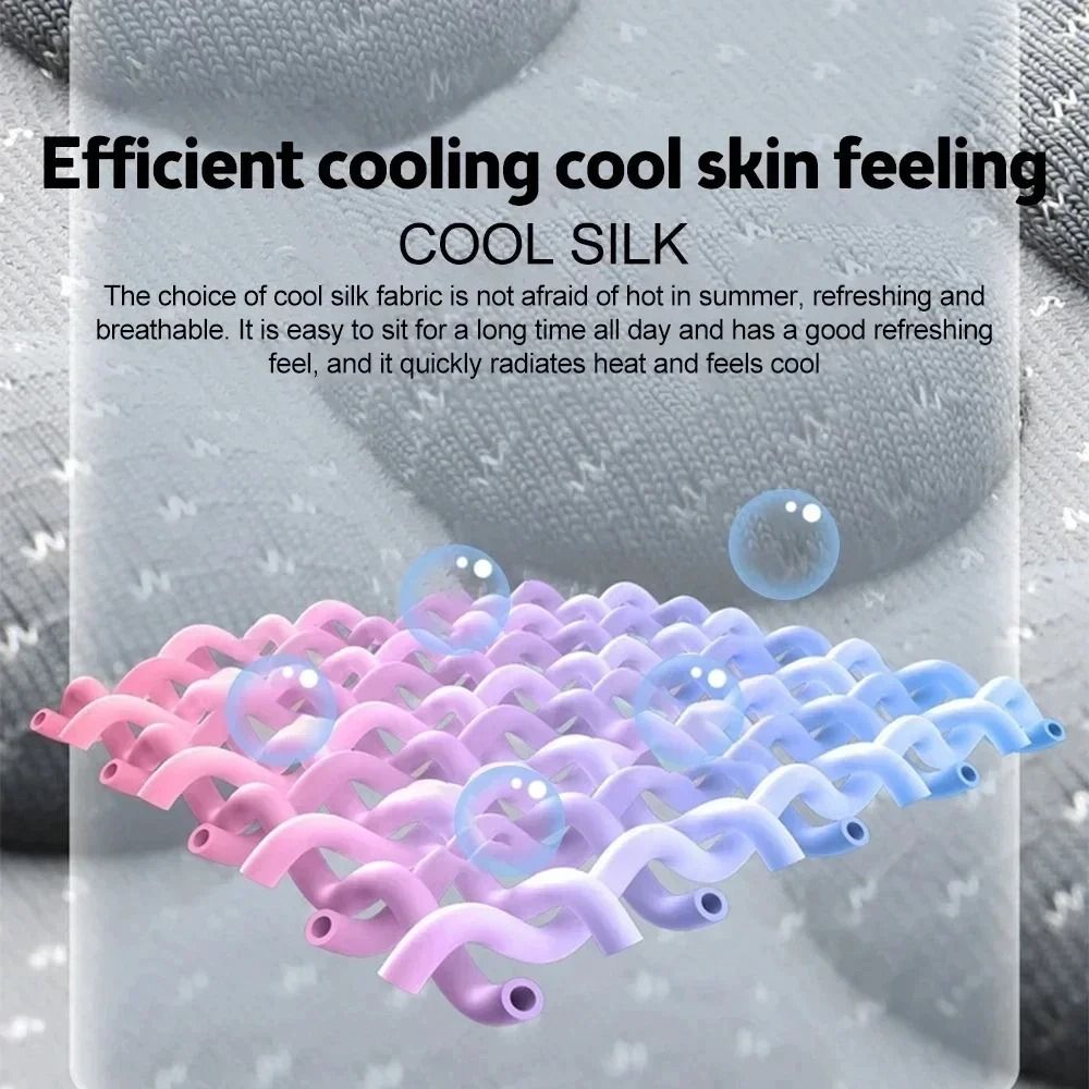Ice Silk Car Seat Cushion with 3D Spherical Protrusions