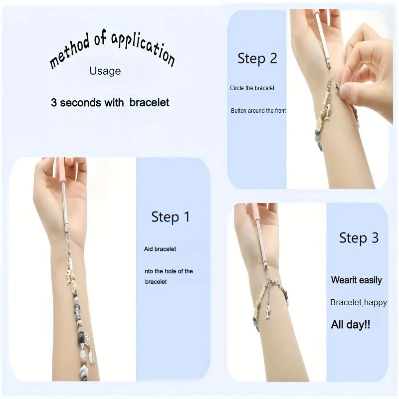 EasyGrip Bracelet Helper Tool – One-Hand Jewelry Clasp Fastening Aid