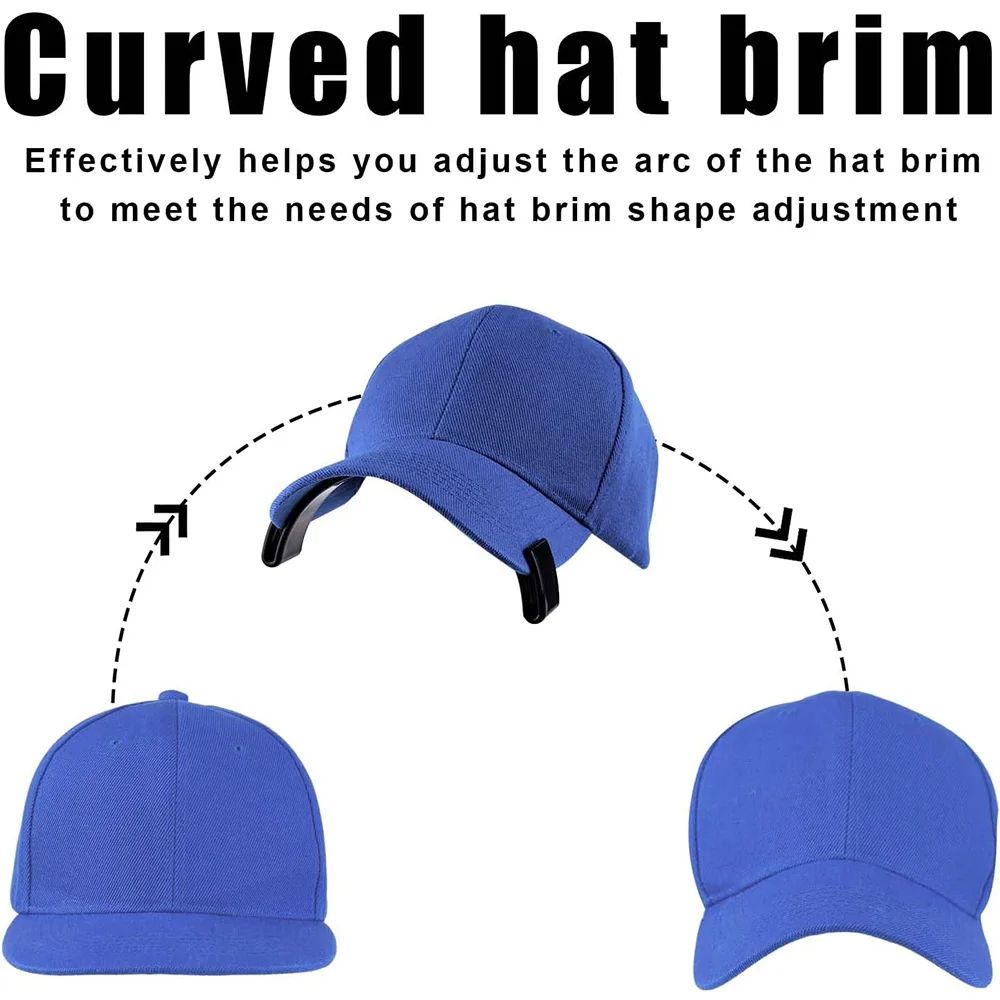 2pcs Hat Brim Bender Tool No Steam Adjustable Cap Curve Shaper
