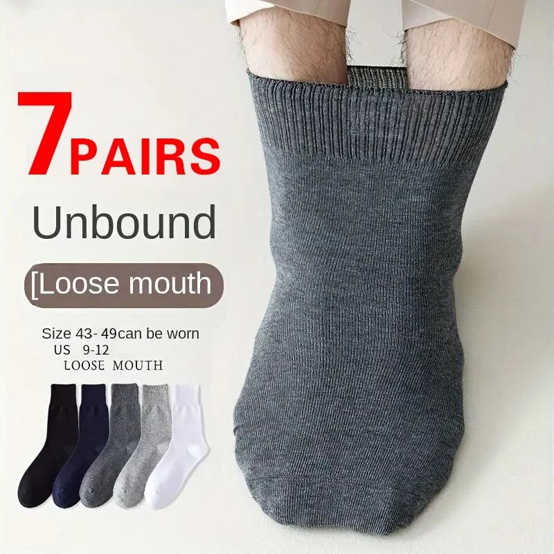 Non Binding Comfort Socks for Men 7 Pair Set