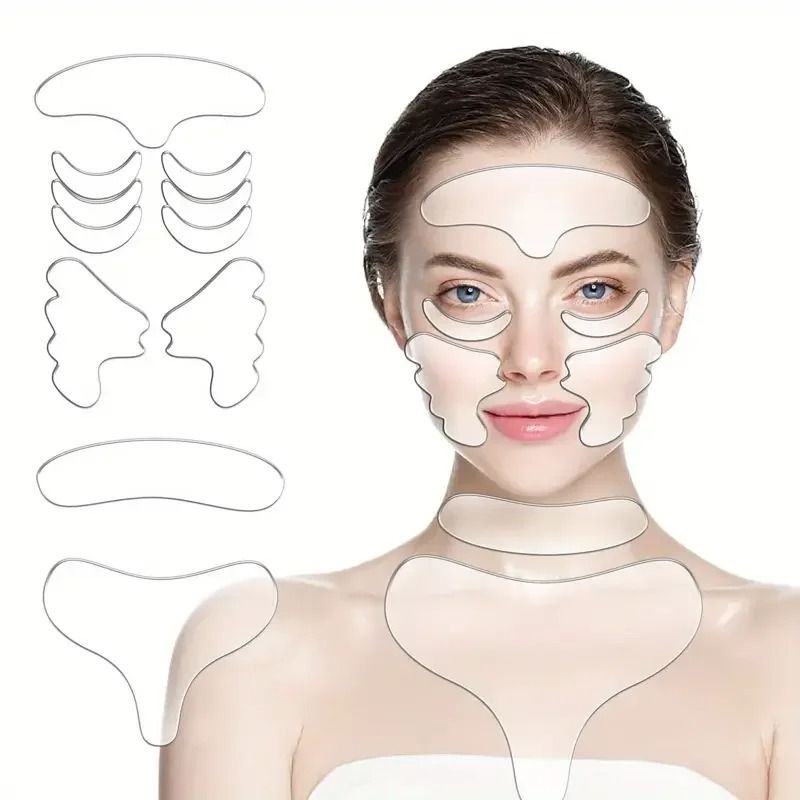 Reusable Silicone Face and Neck Care Patches
