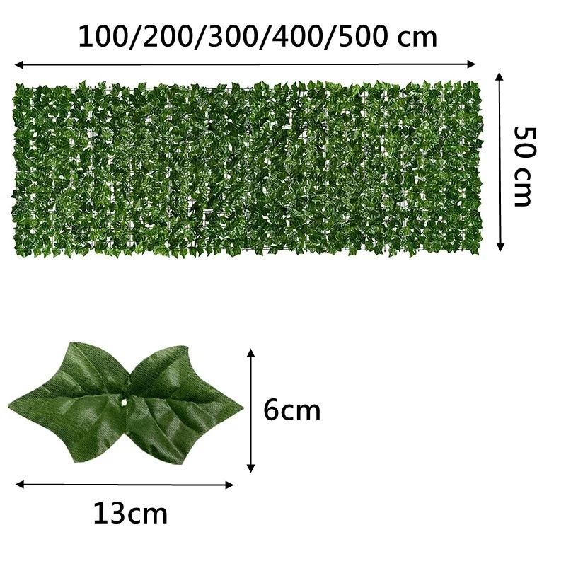 Artificial Ivy Privacy Fence – High-Definition Apple Leaf Vertical Garden Screen