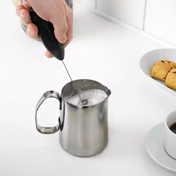 Electric Milk Frother, Foamer Whisk Mixer Stirrer, Coffee Eggbeater Kitchen Gadget for Perfect Drinks and Smooth Lattes