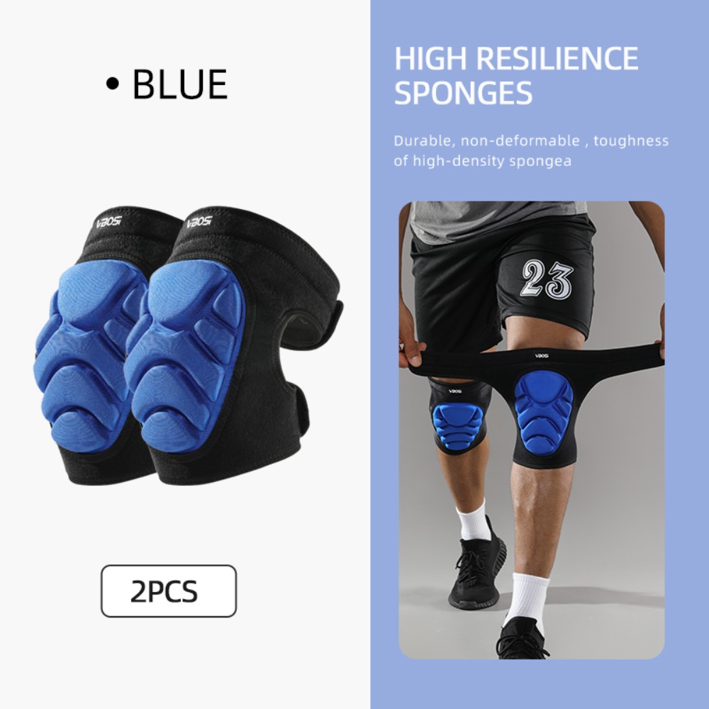 New Sponge Nylon Thickening Knee Pads Black Blue Comfort Knee Leg Cover Kneepad Brace Men Women