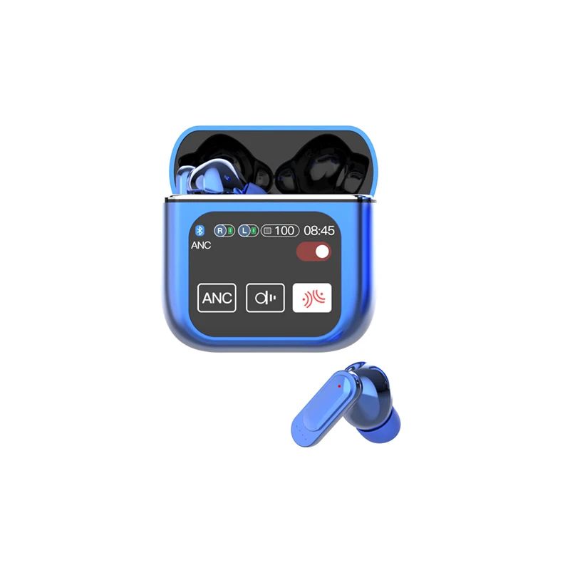 Smart Touch ANC Wireless Earbuds Bluetooth Noise Cancelling Headphones