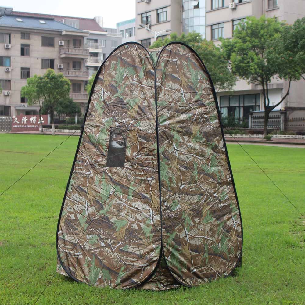 Portable Privacy Shower Toilet Tent Camouflage Pop-Up Camping Changing Room