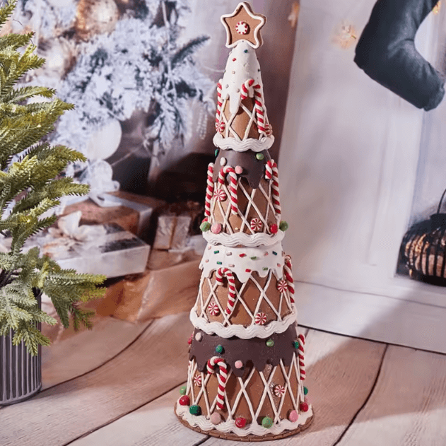 Candy Christmas Tree Ornament – Soft Clay Fairy Tale Desktop Decor