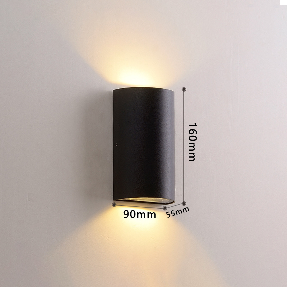 Waterproof Garden Wall Lamp Up Down Light for House, Patio Porch Garage Gate Decor