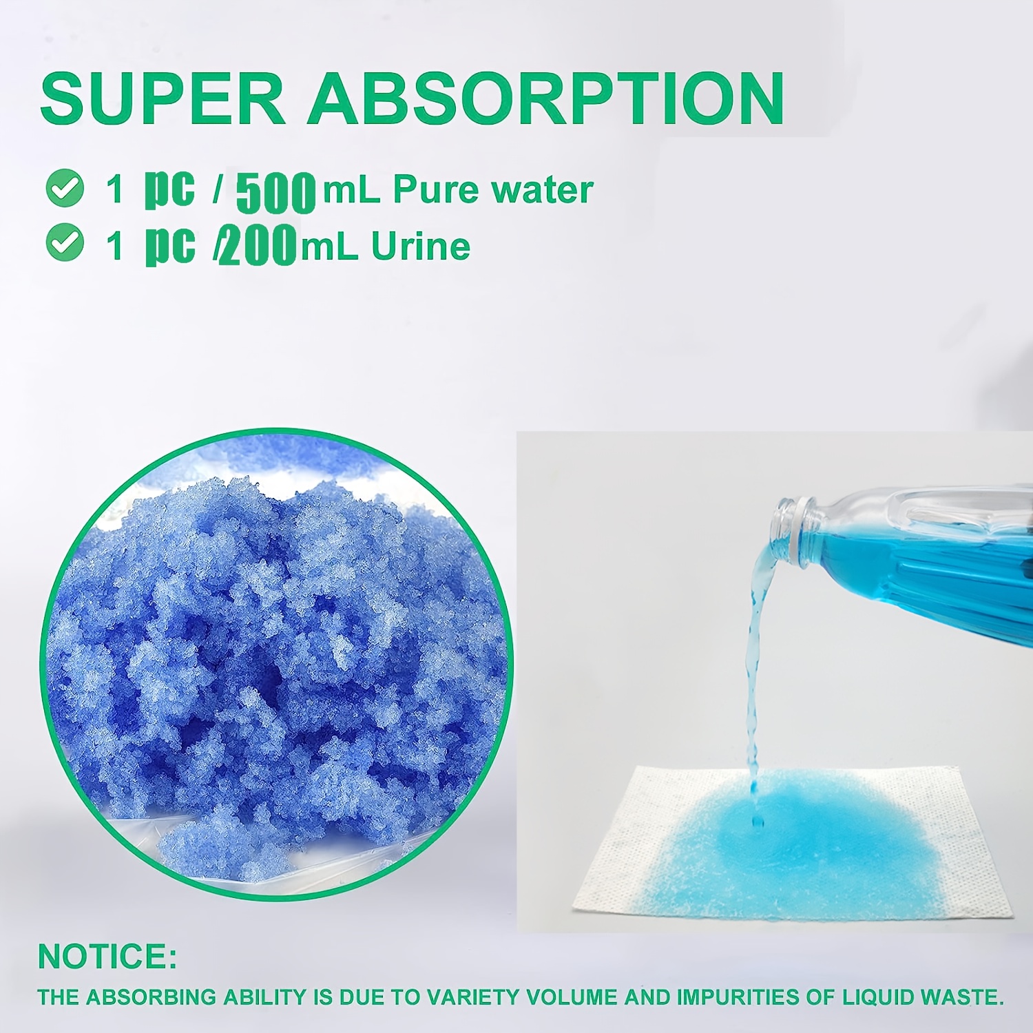 Portable Camping Toilet Gel Packs with Absorbent Paper Travel Hygiene Solution