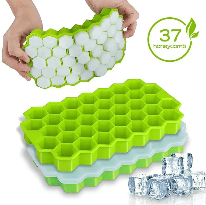 Honeycomb 37 Lattice Cube Ice Tray Mold for DIY Ice Making