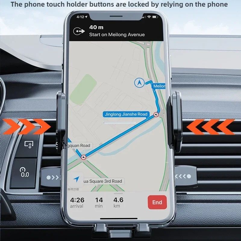 Universal Dashboard Car Phone Holder with Suction Cup Mount (3–7