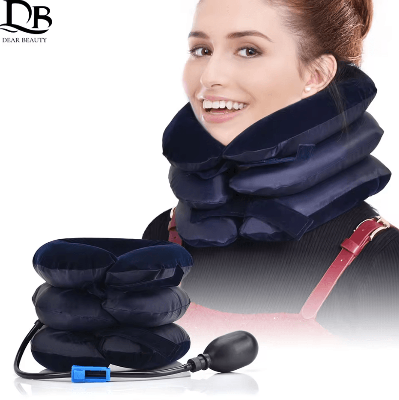 Inflatable Neck Collar Pillow for Cervical Posture Correction and Pain Relief