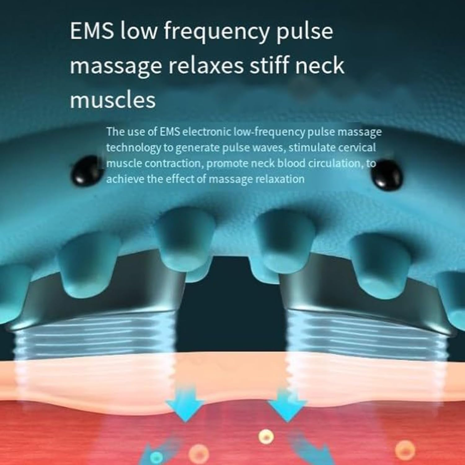 Electric Neck Massager with Airbag Traction and Infrared Heat
