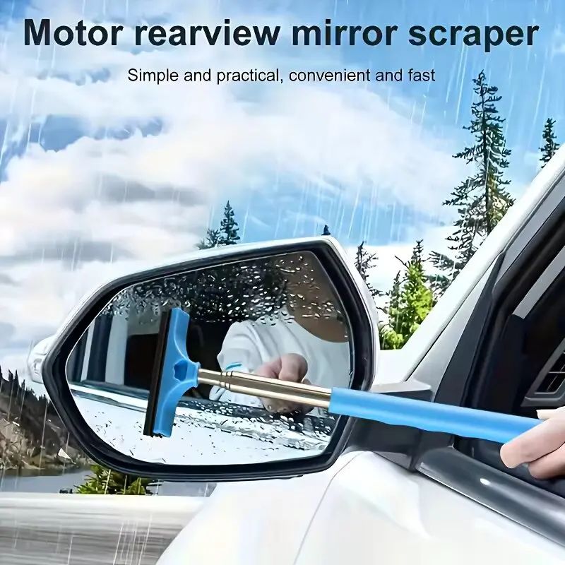 Portable Retractable Car Mirror and Windshield Wiper Cleaner Tool