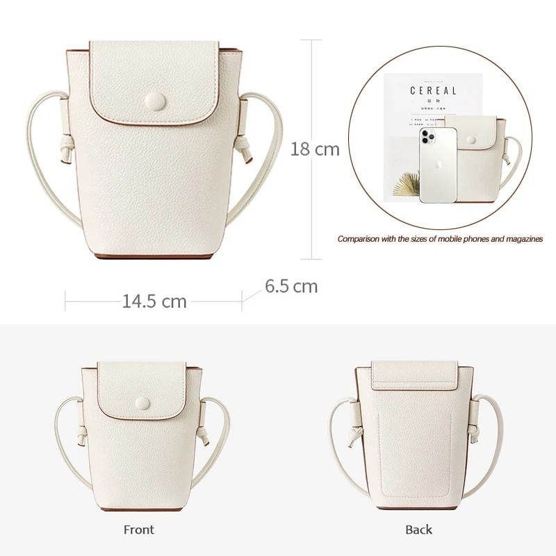 Fashionable Exquisite Soft Leather Crossbody Phone Bag