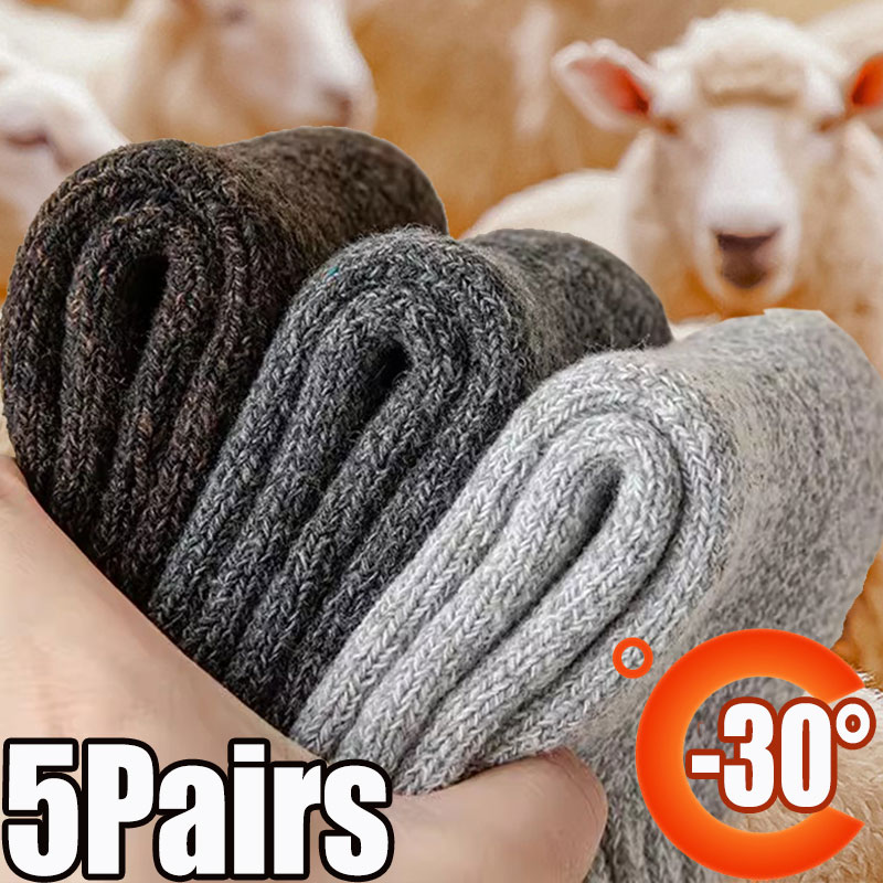Premium Winter Warm Crew Socks for Men & Women Thick Thermal Snow Cold Weather Socks