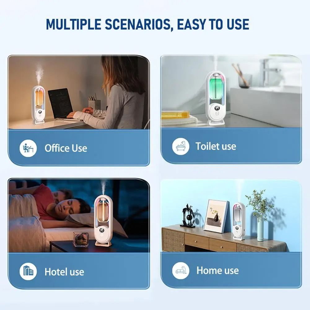 Automatic Aroma Diffuser Rechargeable Fragrance Spray Machine for Home and Hotel Use