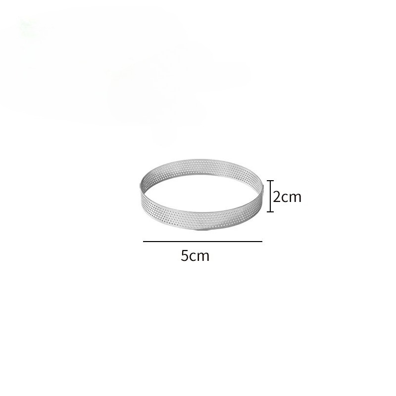 Classic Stainless Steel Mousse Ring Cake Mold, Tart Bottom Tower, Fruit Pie Quiches Baking Tool