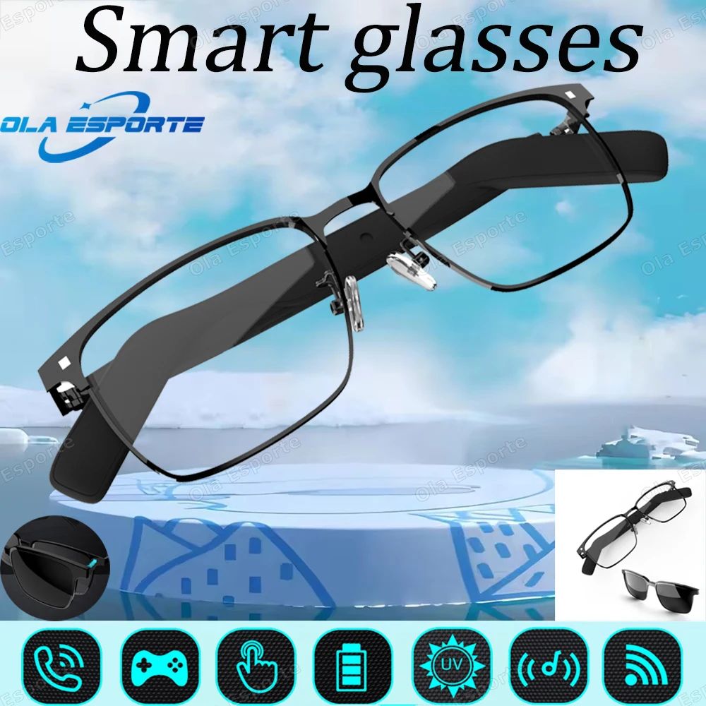2 in 1 Magnetic Smart Glasses Bluetooth Audio UV Protection Sunglasses