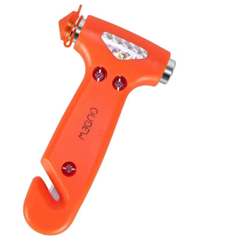 Multi-Function Car Safety Hammer – Emergency Window Breaker & Seatbelt Cutter