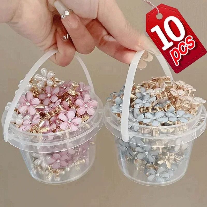 Sweet Opal Garden Mini Flower Hair Claws  10 Piece Set
