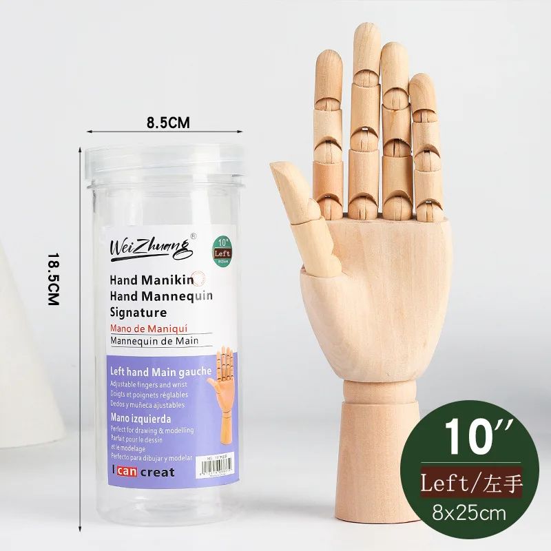 Artisan Pose Wooden Drawing Mannequin with Rotatable Limbs