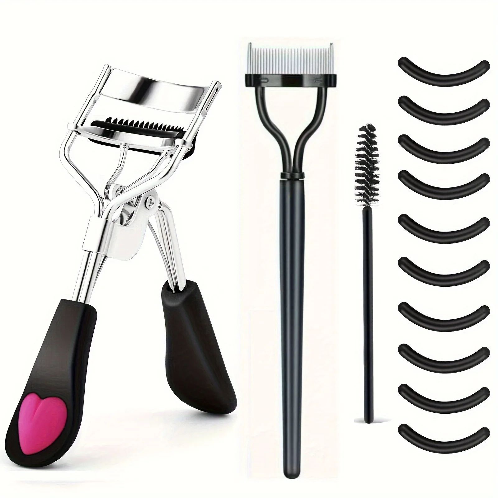 Professional Eyelash Curler Set Lash Curling Tool with Replacement Pads