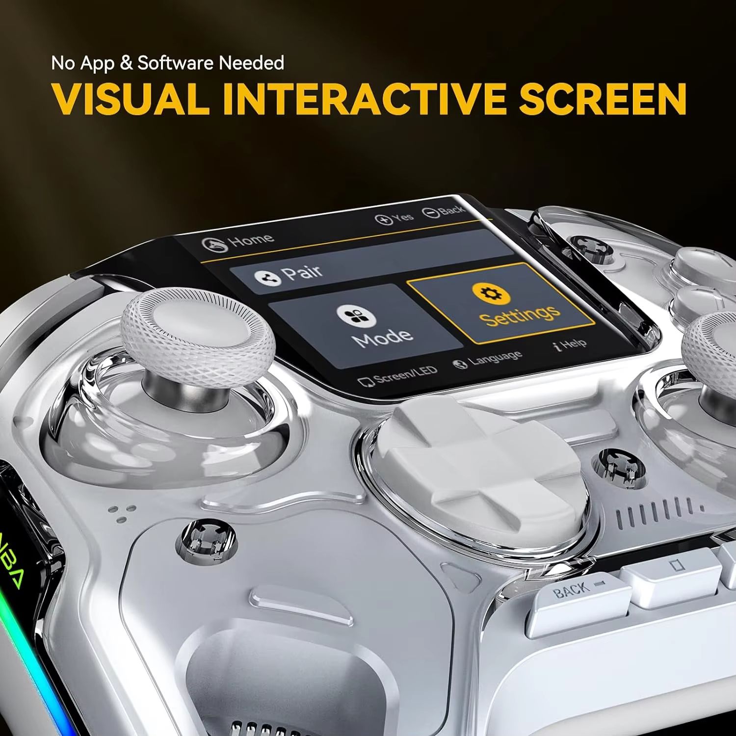 Mamba One V2 Wireless Gaming Controller – Multi-Platform Hall Effect Joystick with RGB Lights, 1800mAh Battery & Chargin