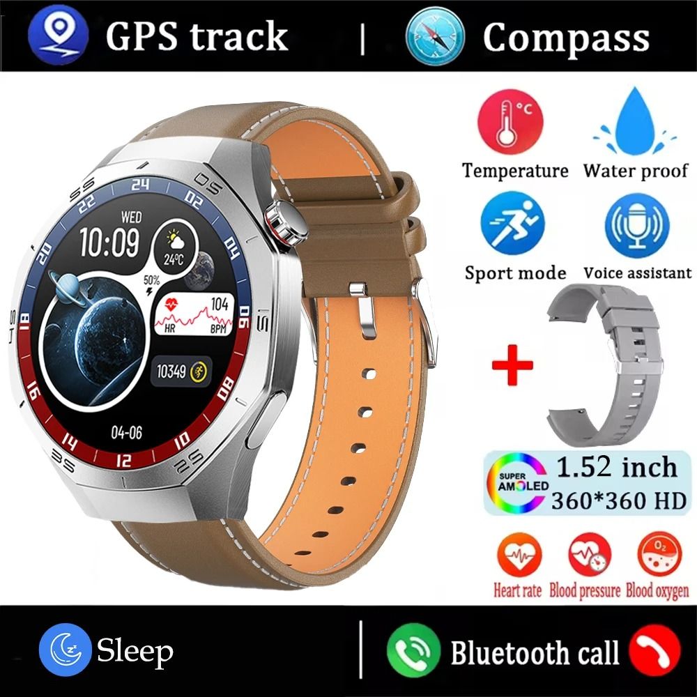 Smart Fitness Watch with AMOLED Display and Bluetooth Calling