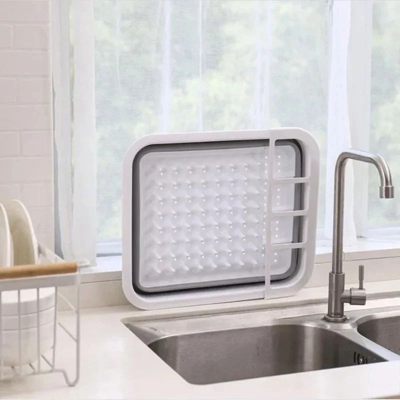 Foldable Dish Drying Rack with Drain Tray
