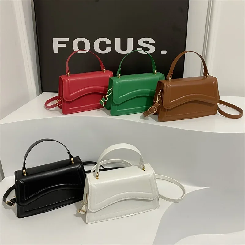 Elegant PU leather handbag for Women Small Tote Shoulder Crossbody Purse