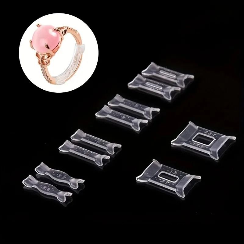 Ring Size Adjuster Set with Fixed Reduction Pads for Loose Rings