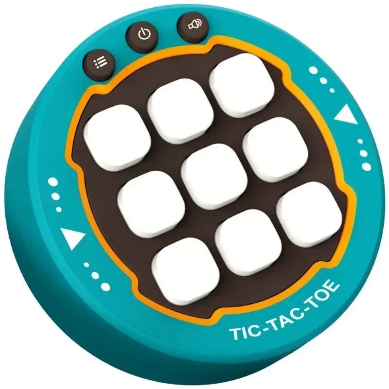 Electronic Tic Tac Toe Game, Portable Puzzle Board, Montessori Tabletop Chess Set for Family Fun