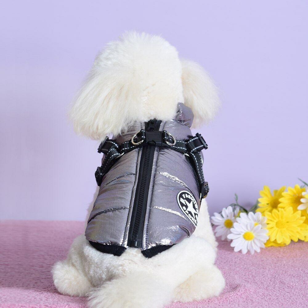 Dog Coat With Zipper on Back