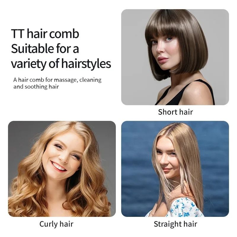 Magic Detangling Hairbrush Soft Wheat Straw Scalp Massage Anti Static Grooming Comb