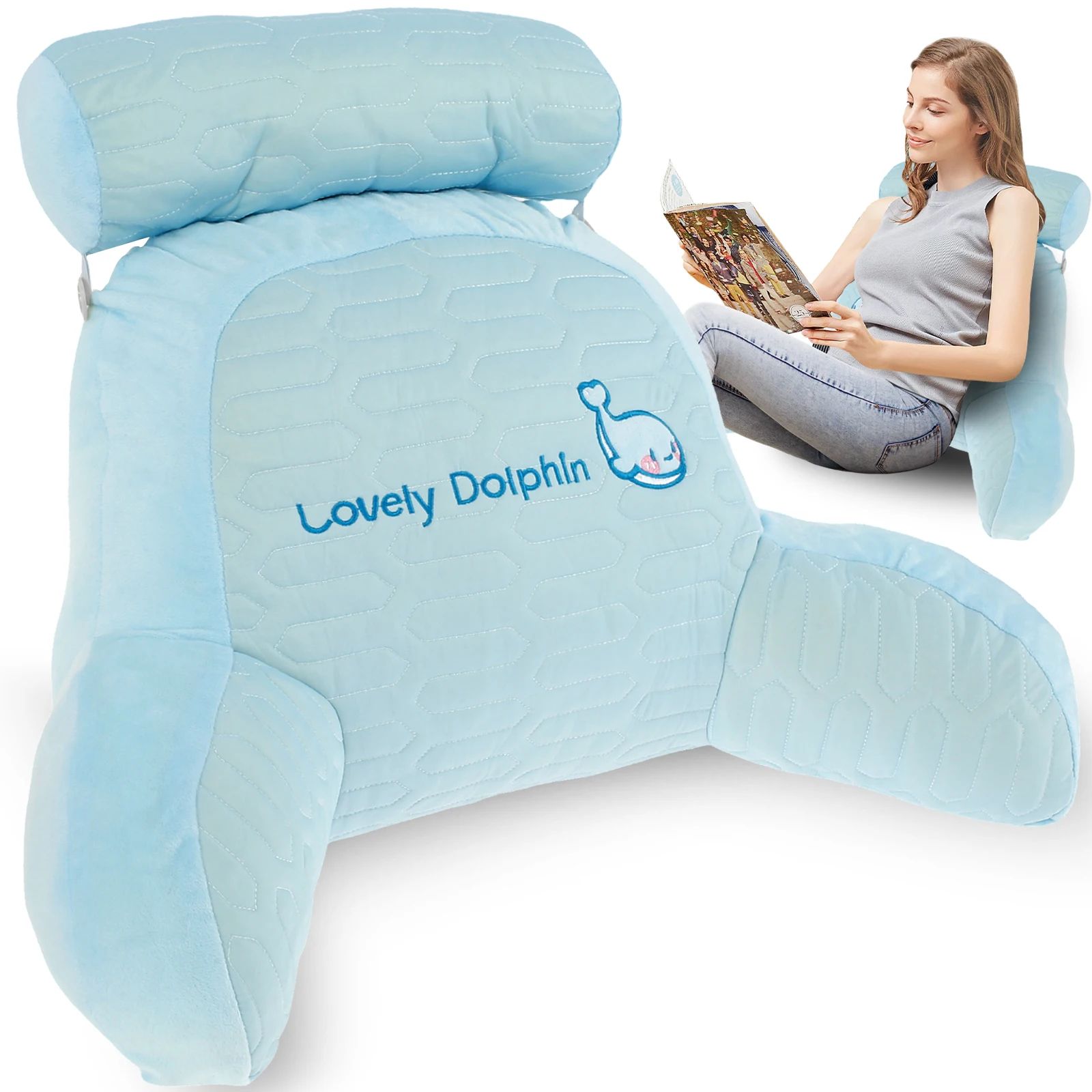 Triangular Backrest Reading Pillow Cushion