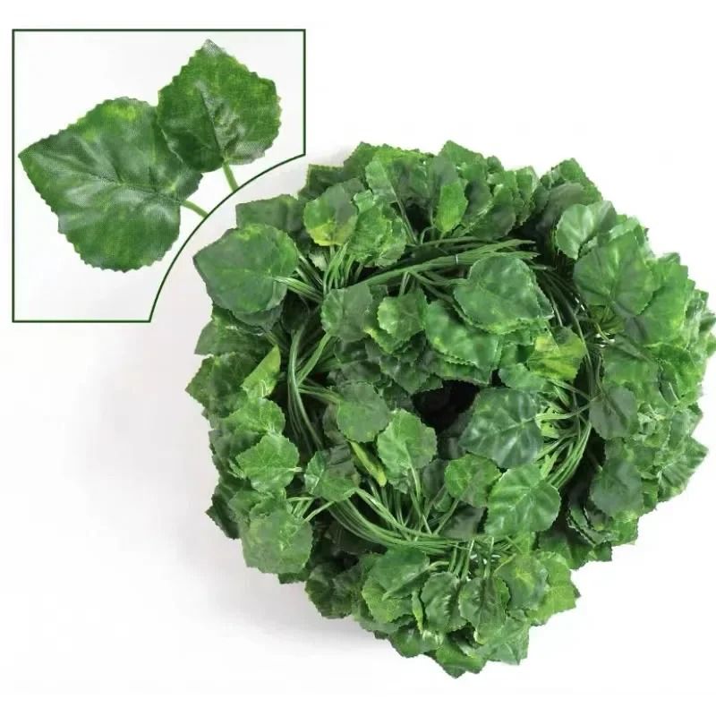 Artificial Ivy Leaf Garland Silk Hanging Vine Decor for Home and Events