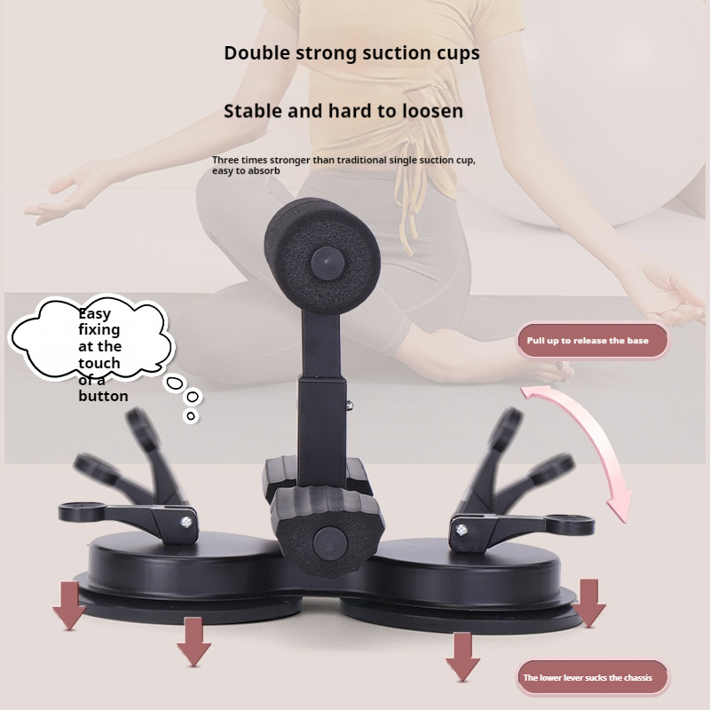 Abdominal Muscle Exerciser with Resistance Bands, Home Gym Sit-up Aid for Pelvic and Core Training