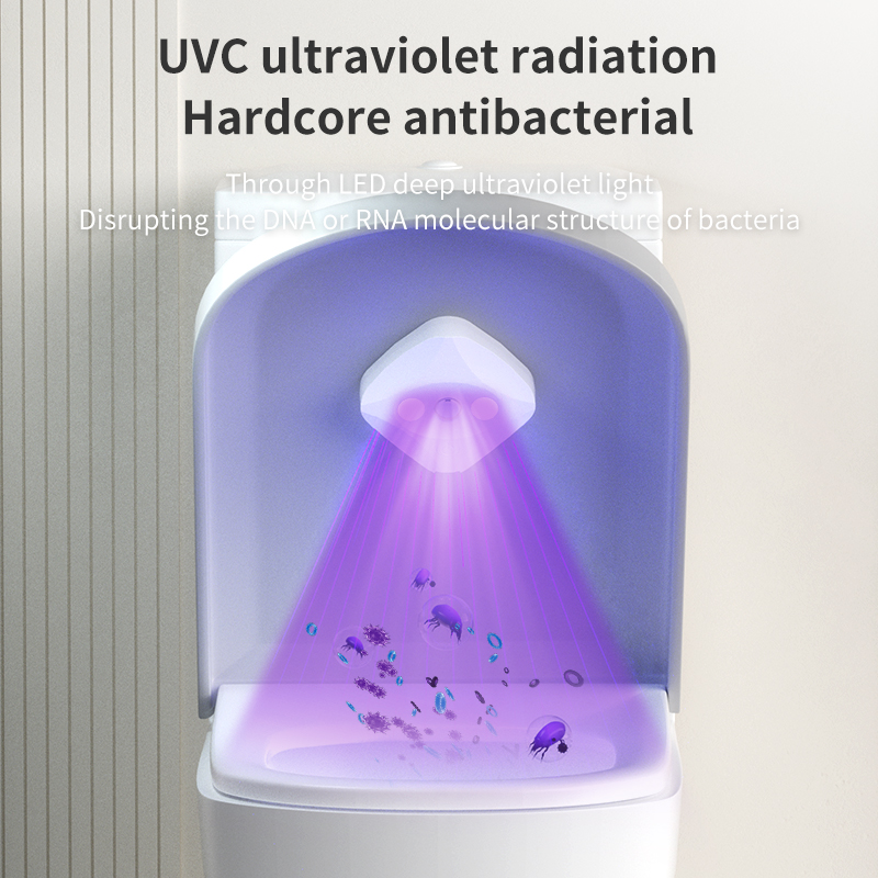 USB Rechargeable Toilet Sterilizer Ultraviolet Deodorization Negative Ion