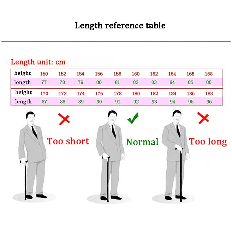 Retractable Non-Slip Aluminum Walking Cane with LED Light