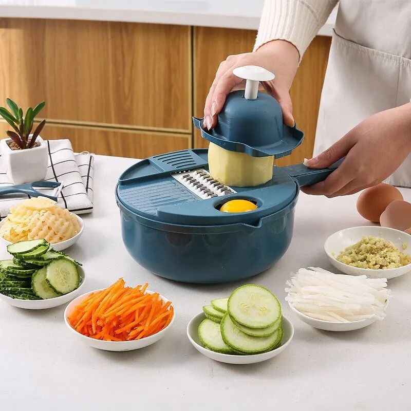 Multi Function Manual Vegetable Cutter and Grater Slicer Shredder