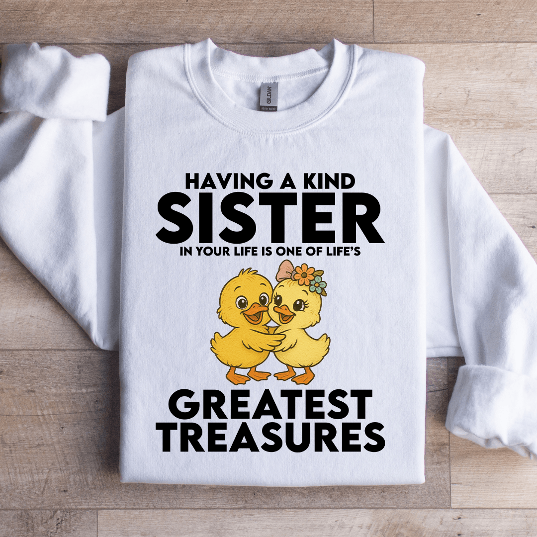 Having A Kind Sister In Your Life's Greatest Treasures Sweatshirt