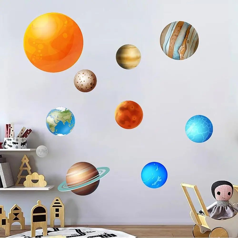 Glow in the Dark Stars and Planets Wall Stickers Set