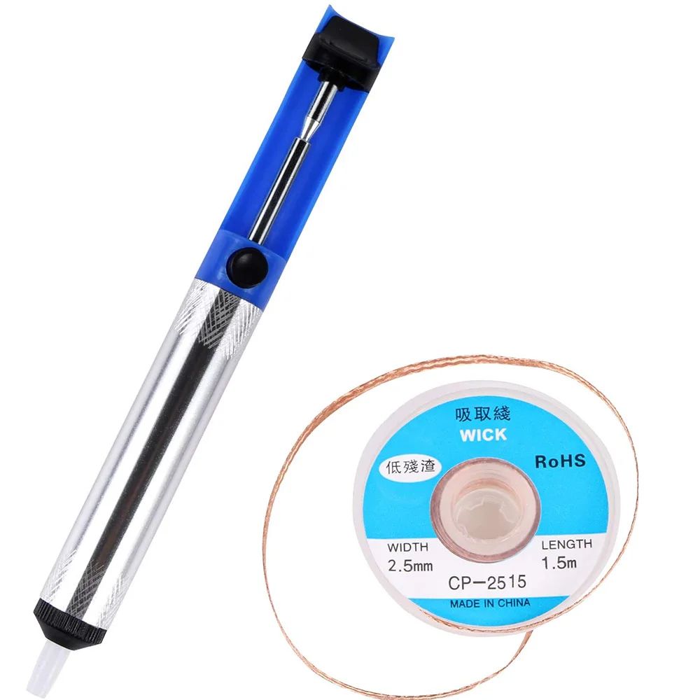 Aluminum Desoldering Pump Tool – Precision Solder Sucker Pen for Clean Solder Removal