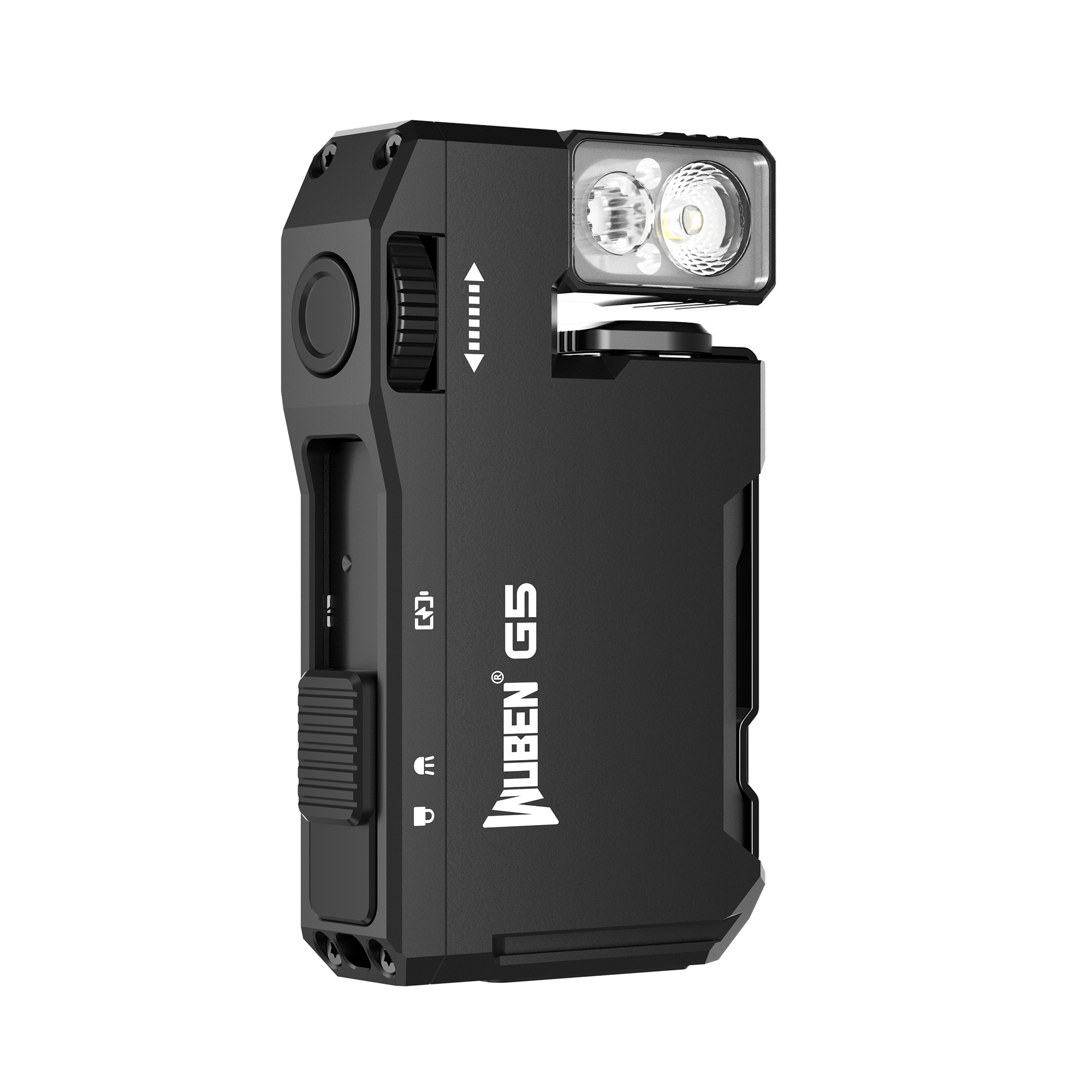 G5 EDC Flashlight Lumens RGB & White Rechargeable Keychain Light with Built In Battery