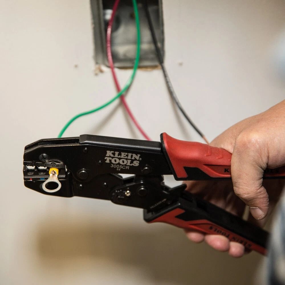 Ratcheting Crimper for Insulated Terminals AWG Wire