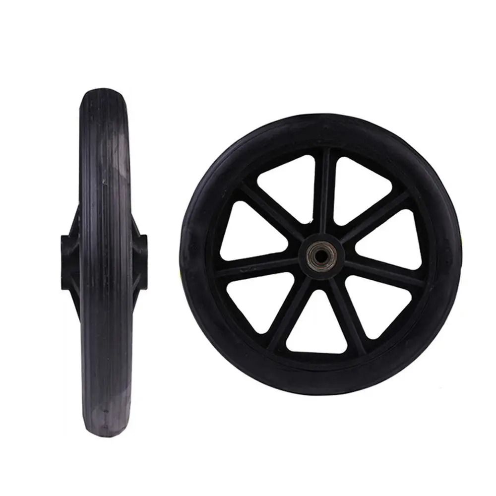 Heavy Duty Wheelchair Front Caster Wheel Solid Tire Replacement 6 7 8 Inch