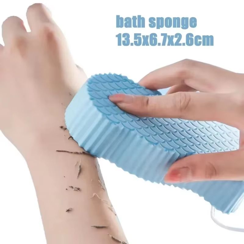 Silicone Foot Scrubber Mat Wall Mounted Shower Back and Foot Massage Cleaner