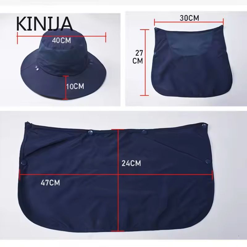 Quick Dry UV Protection Fisherman Hat with Face and Neck Cover